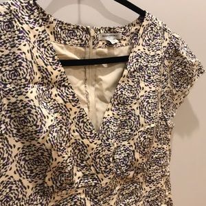 A deep V neck Banana Republic Dress